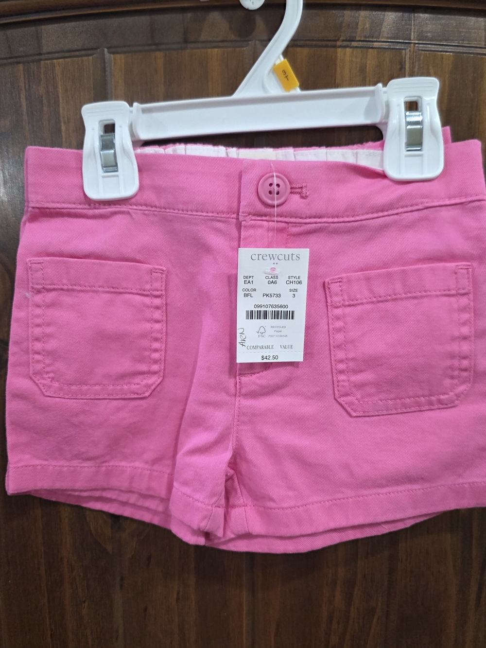 crewcuts Pink Girls' Stretch Shorts